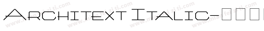 Architext Italic字体转换